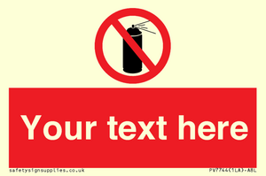 Custom prohibition no aerosol